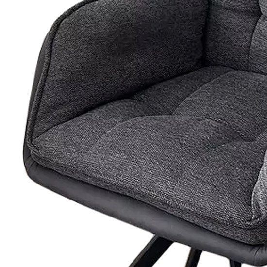 Стул на металлокаркасе с подлокотниками серый современный (арт 33812) Фото 3