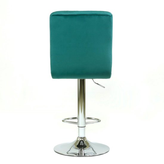 Барный стул металлический с мягкой обивкой бежевый (арт 32616) Фото 3