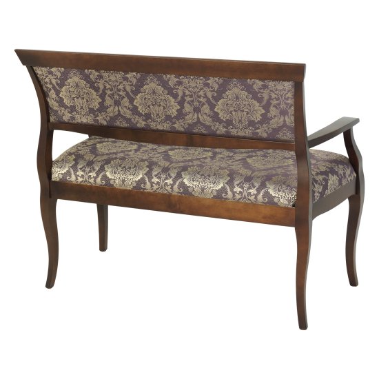 Банкетка из массива дерева мягкая розовая классическая (арт 18035) Фото 2