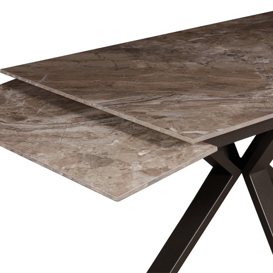 Стол с керамической столешницей на одной ножке (арт 33442) Фото 3