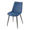 Стул мягкий синий из велюра (арт 7764)