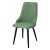 Стул с мягким сидением зеленый из велюра (арт 22865)