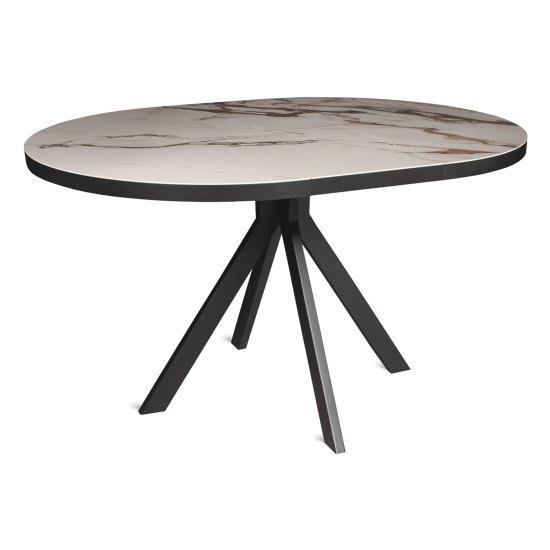 Стол раскладной круглый с керамической столешницей (арт 33919) Фото 2