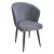 Стул на металлокаркасе мягкий серый (арт 31744)