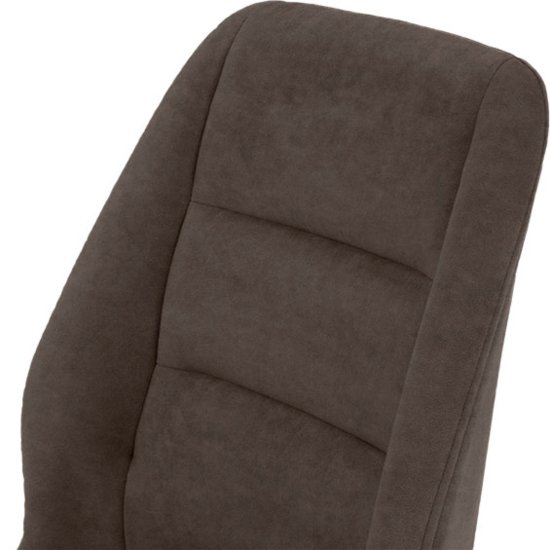 Стул для кухни мягкий бежевый из велюра (арт 35439) Фото 7