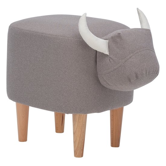 Пуфик с мягким сидением серый (арт 6949) Фото 1