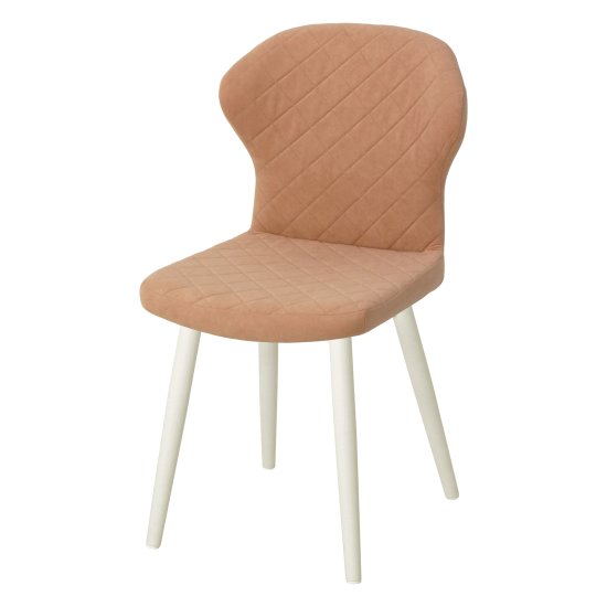 Стул с мягким сидением бежевый из велюра (арт 19342) Фото 1
