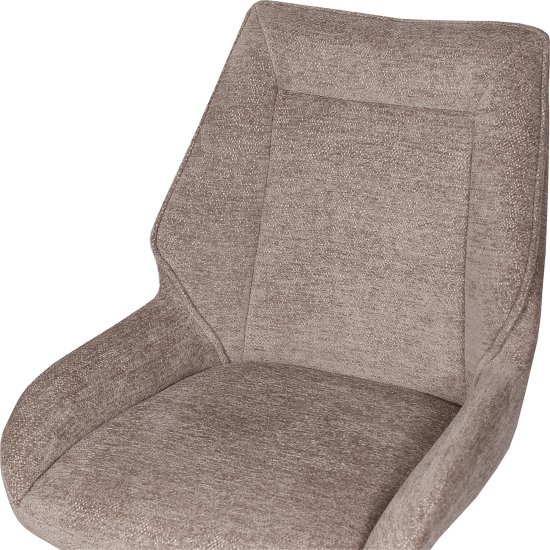 Стул с мягким сидением слоновая кость велюровый (арт 35654) Фото 3