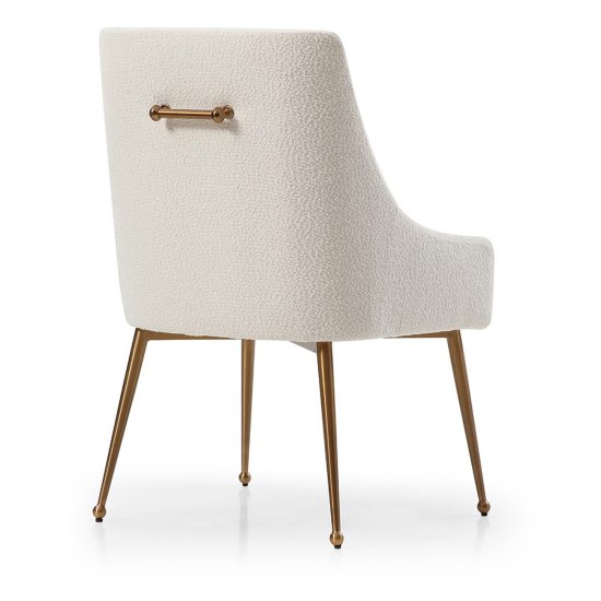 Полукресло дизайнерское мягкое с подлокотниками белое (арт 28927) Фото 2