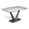 Стол овальный керамический 140 см современный (арт 32465)