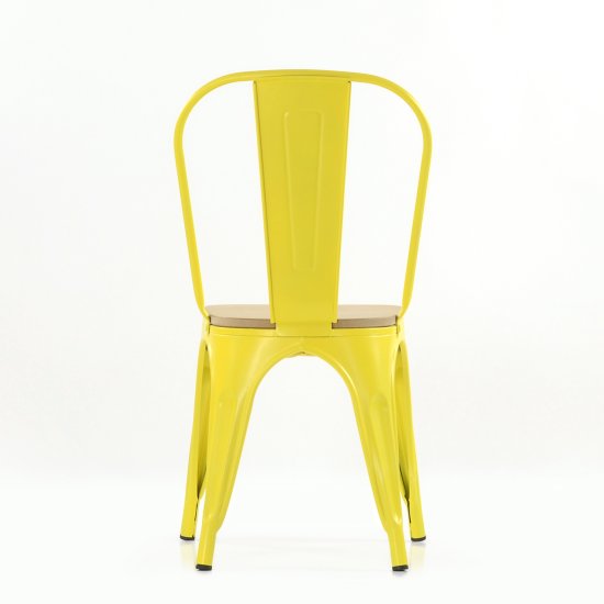 Стул дизайнерский желтый tolix (арт 6760) Фото 6