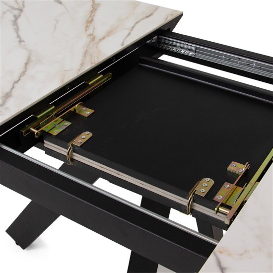 Обеденный стол раздвижной прямоугольный керамический (арт 34727) Фото 3