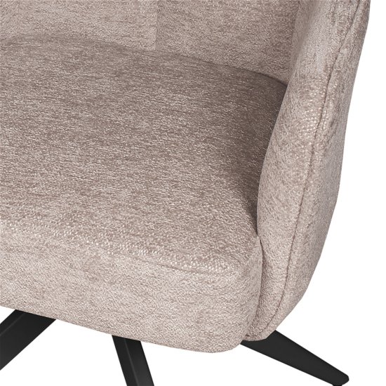 Полукресло слоновая кость с обивкой из велюра (арт 35402) Фото 4