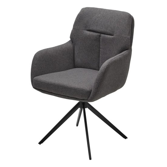Стул с черными ножками мягкий с подлокотниками (арт 32364) Фото 1