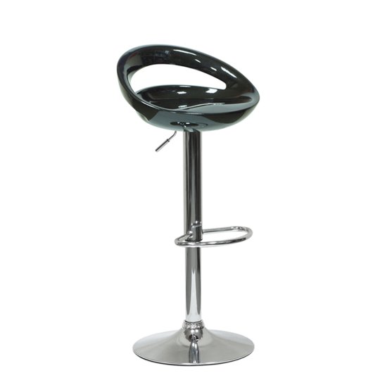 Стул барный черный пластмассовый регулируемый (арт 6258) Фото 1