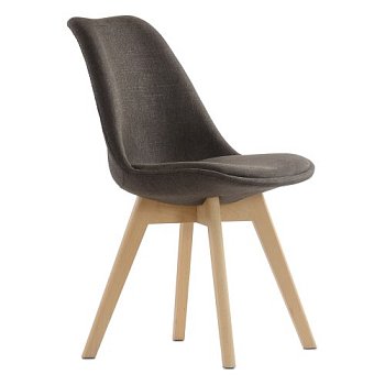 Стул с мягким сидением коричневый в современном стиле (арт 6787) - Фото 2