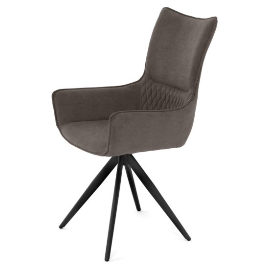 Стул с подлокотниками велюровый (арт 35559) Фото 2