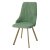 Стул на металлокаркасе зеленый из велюра современный (арт 22944)