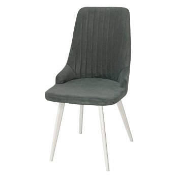 Стул на металлическом каркасе серый в современном стиле (арт 33960) - Фото 2