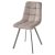 Стул для кухни металлический серый из велюра (арт 35508)