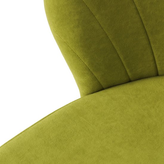 Барный стул зеленый из велюра (арт 32796) Фото 6