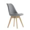 Стул обеденный мягкий серый современный (арт 6342)