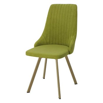 Стул мягкий зеленый из велюра современный (арт 22942) - Фото 2