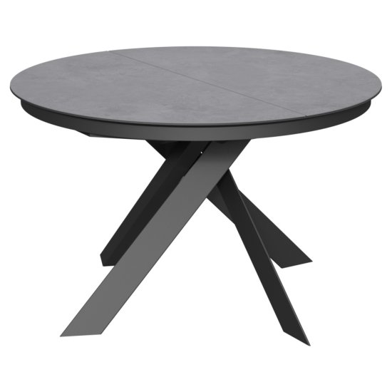 Обеденный стол раскладной круглый с керамическим покрытием (арт 35161) Фото 1