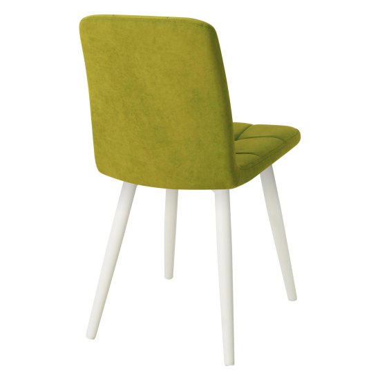 Стул для кухни зеленый из велюра (арт 18447) Фото 2