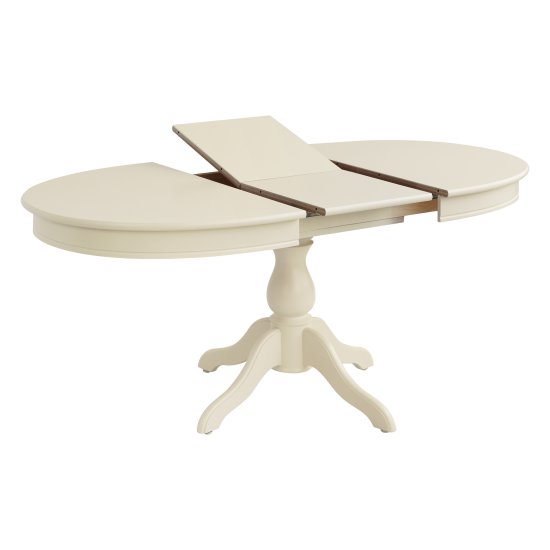 Стол раздвижной бежевый на одной ноге классический (арт 5038) Фото 2