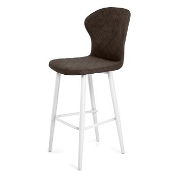 Барный стул с обивкой из велюра (арт 34138) - Фото 2