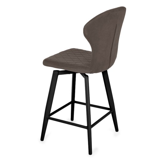 Стул барный на металлокаркасе мягкий велюровый (арт 34157) Фото 2