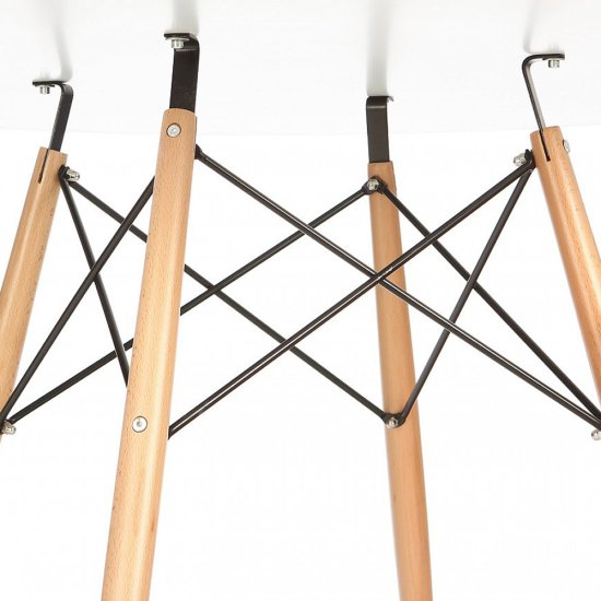 Стол круглый белый D-100 см eames (арт 16409) Фото 3