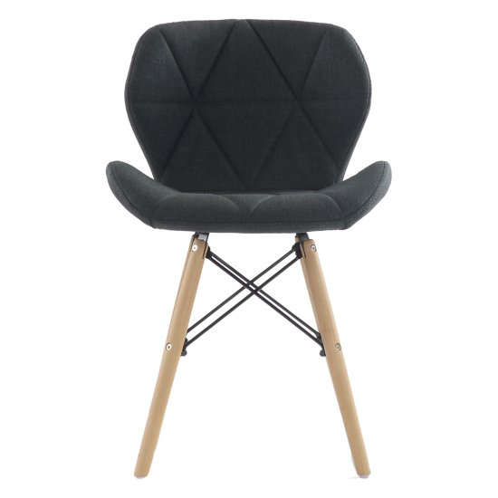 Стул деревянный мягкий серый eames (арт 11420) Фото 3