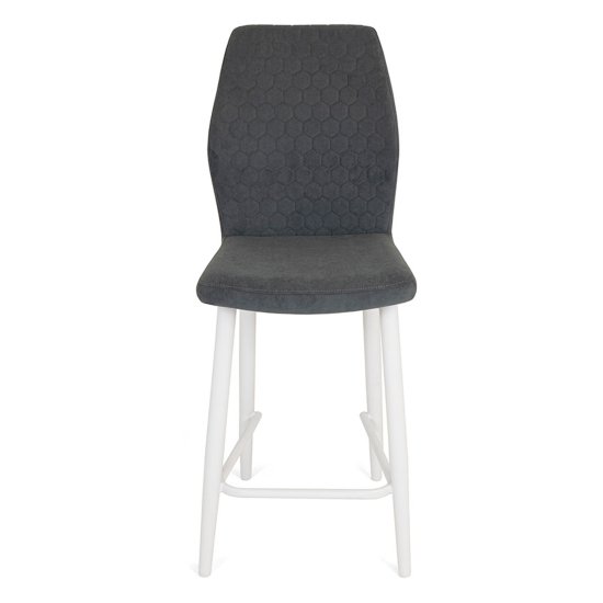 Стул полубарный мягкий с обивкой из велюра (арт 20306) Фото 2