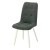 Стул металлический мягкий серый с обивкой из велюра (арт 20277)