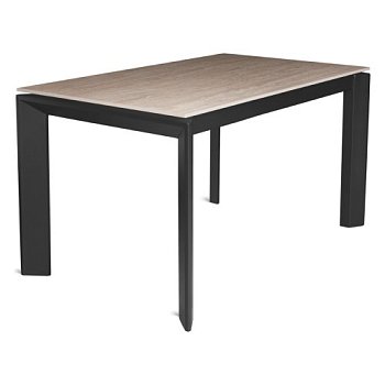 Стол раздвижной со столешницей из керамики слоновая кость (арт 34194) - Фото 2