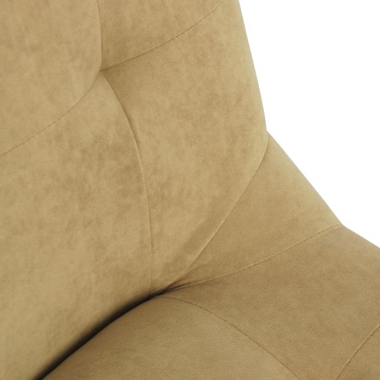 Полубарный стул мягкий бежевый из велюра (арт 20762) Фото 4