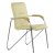 Стул на металлокаркасе с ножками хром мягкий бежевый (арт 29139)