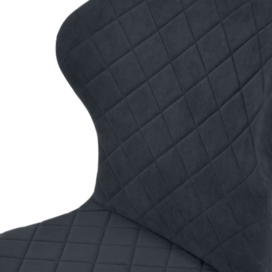 Полубарный стул серый из велюра (арт 33968) Фото 7