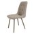 Стул на каркасе из металла с мягким сидением бежевый (арт 20573)