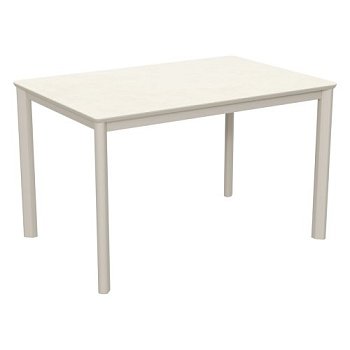 Стол для кухни раскладной с керамическим покрытием кремовый (арт 35021) - Фото 2