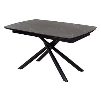 Стол обеденный керамический под мрамор на одной ножке 140 см (арт 32311) - Фото 2