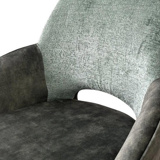 Стул на металлокаркасе с подлокотниками зеленый (арт 32439) Фото 2