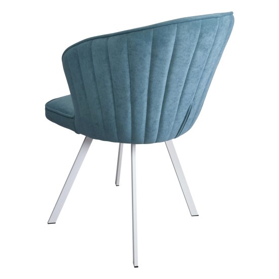 Стул на металлокаркасе голубой (арт 31751) Фото 2