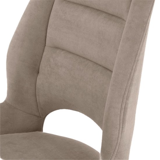 Стул кухонный на металлическом каркасе мягкий бежевый (арт 35437) Фото 8