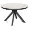 Стол обеденный раскладной круглый с керамическим покрытием (арт 35177)