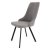 Стул на металлокаркасе серый из велюра (арт 22925)