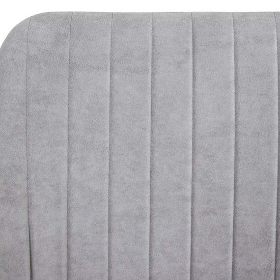 Стул с мягким сидением серый из велюра (арт 22235) Фото 6