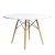 Стол обеденный дизайнерский круглый белый D-120 см eames (арт 7111)